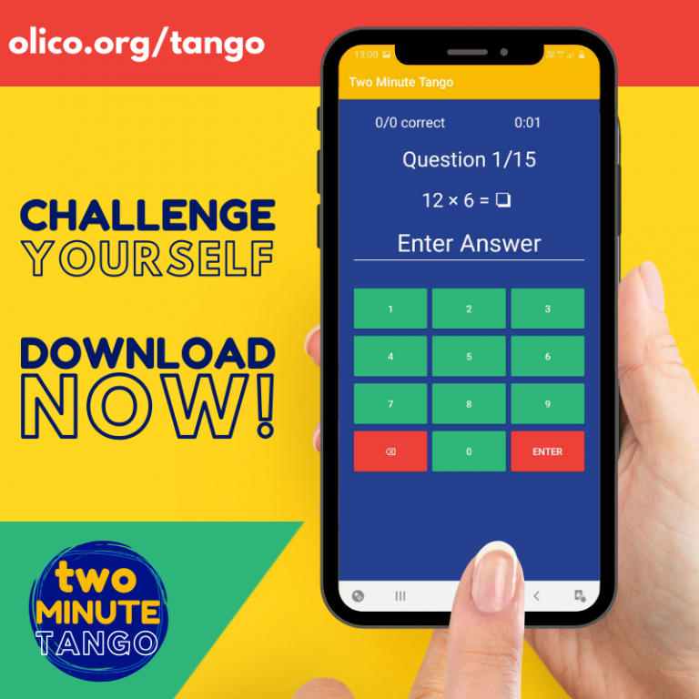 Read more about the article You’re invited to do the Two Minute Tango – download our times-tables maths app!